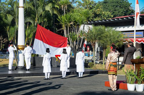 Pengibaran Sang Saka Merah Putih – Upacara Proklamasi HUT RI ke-78