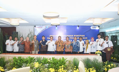 Penandatanganan Kontrak Paket Pekerjaan Bendungan Cibeet dan Cijurey