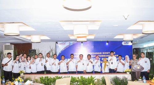 Penandatanganan Kontrak Paket Pekerjaan Bendungan Cibeet dan Cijurey