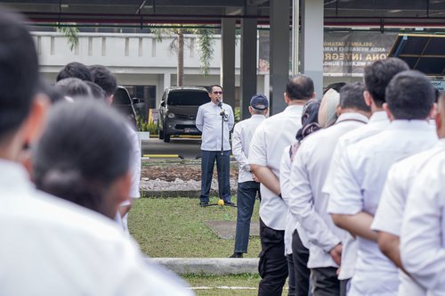 Pelaksanaan Apel Pagi di Lingkungan BBWS Citarum