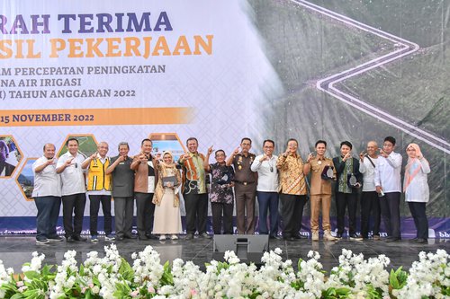 Serah Terima Hasil Pekerjaan Program Percepatan Peningkatan Tata Guna Air Irigasi (P3-TGAI) – Tahun Anggaran 2022