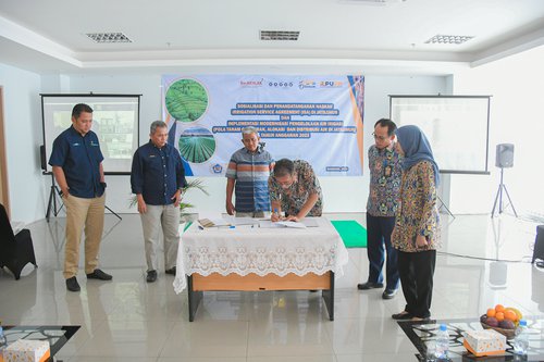 Penandatanganan Irrigation Service Agreement (ISA) pada Saluran Sekunder Macan (M.1 s.d M.4) D.I Jatiluhur