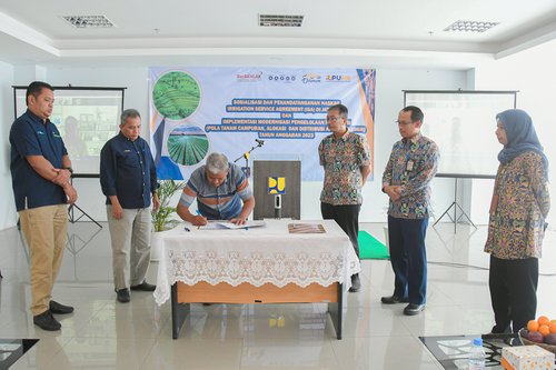 Penandatanganan Irrigation Service Agreement (ISA) pada Saluran Sekunder Macan (M.1 s.d M.4) D.I Jatiluhur