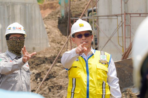 Inspeksi Lokasi Pembangunan Groundsill Cipamingkis Paket 5 & 6