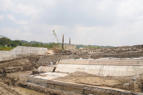 Inspeksi Lokasi Pembangunan Groundsill Cipamingkis